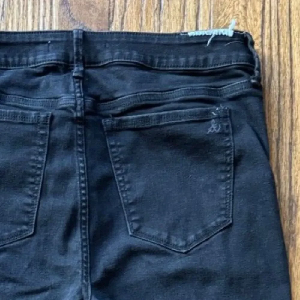 Sam Edelman Black Jeans Women Size 31 The Kitten Mid Rise Skinny Ankle Stretch‎